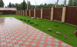 Подготовка ложа для тротуара из брусчатки